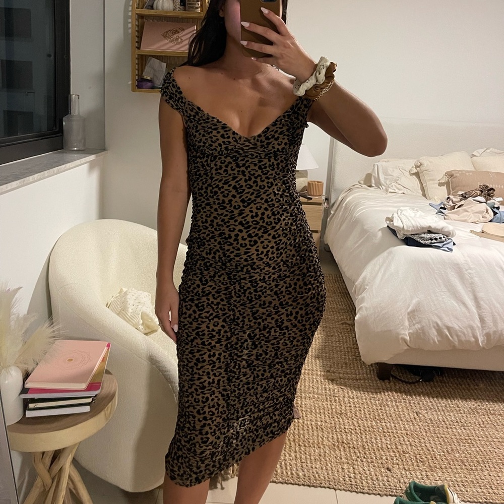 MAJORELLE Leopard Print Midi Dress - Picture 10 of 11